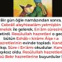 Allah Teala, Hz Adem ile Havva’yı yasak ağaçtan yedikleri için yanından nasıl uzaklaşırdı Çünkü Adem azaba uğrayacağını sanmaktaydı. Başını önüne eğip -‘Af, af!’ dedi. Allah da – 2023-02-06T134350.160