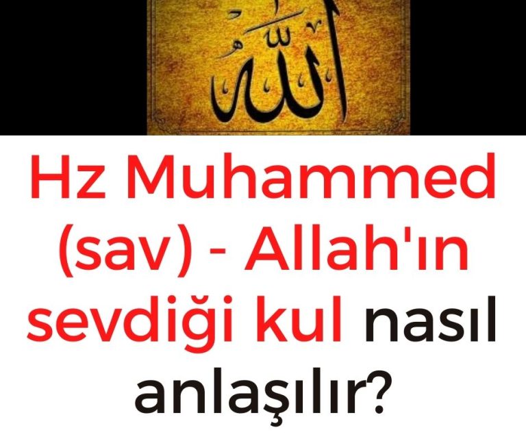 Hz Muhammed (sav) – Allah’ın sevdiği kul nasıl anlaşılır?