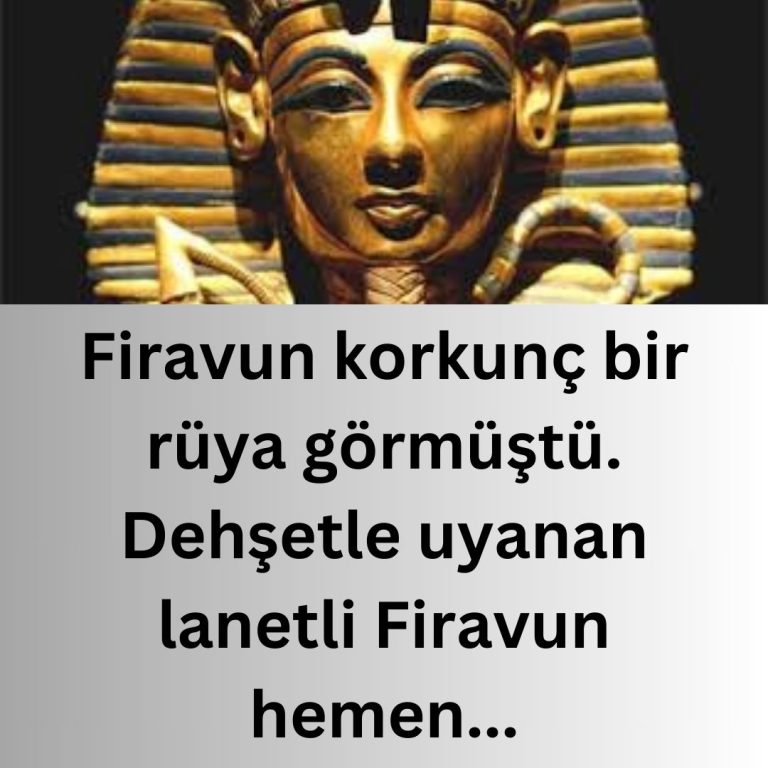 Firavun korkunç bir rüya görmüştü. Dehşetle uyanan lanetli Firavun hemen…