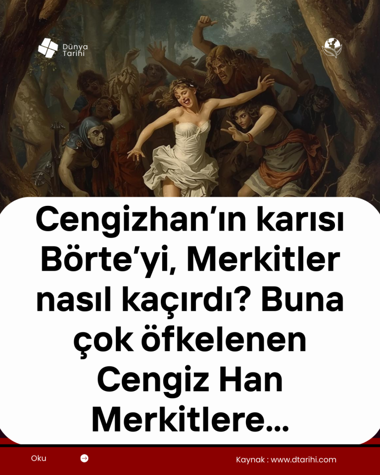 Cengizhan’ın karısı Börte’yi, Merkitler nasıl kaçırdı? Buna çok öfkelenen Cengiz Han Merkitlere…
