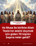 Hz Musa ile birlikte Allah Teala’nın sesini duymak için giden 70 kişinin başına neler geldi?