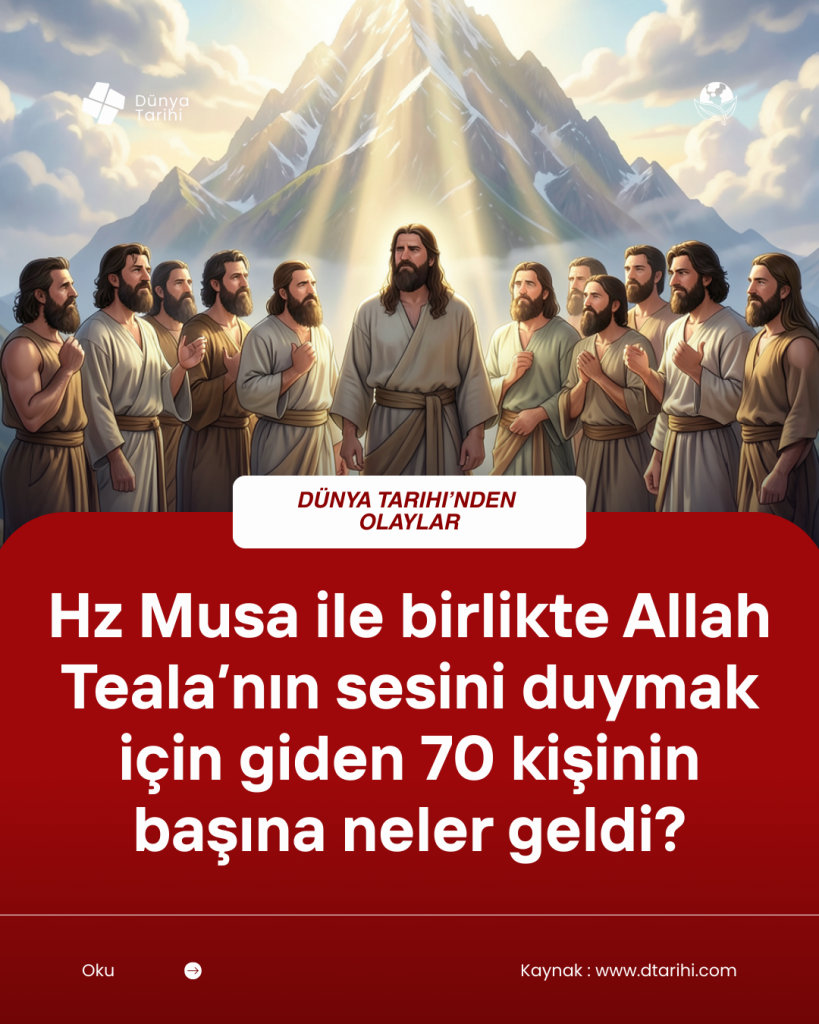 Hz Musa ile birlikte Allah Teala’nın sesini duymak için giden 70 kişinin başına neler geldi?