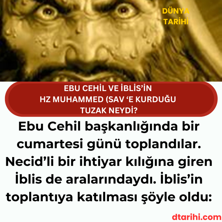 Ebu Cehil başkanlığında bir cumartesi günü toplandılar. Necid’li bir ihtiyar kılığına giren İblis de aralarındaydı. İblis’in toplantıya katılması şöyle oldu: