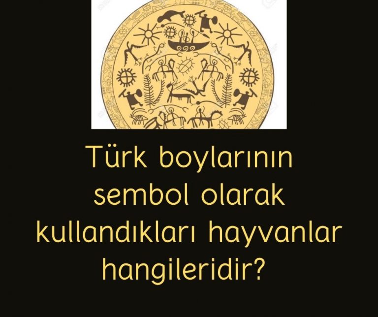 Türk boylarının sembol olarak kullandıkları hayvanlar hangileridir?
