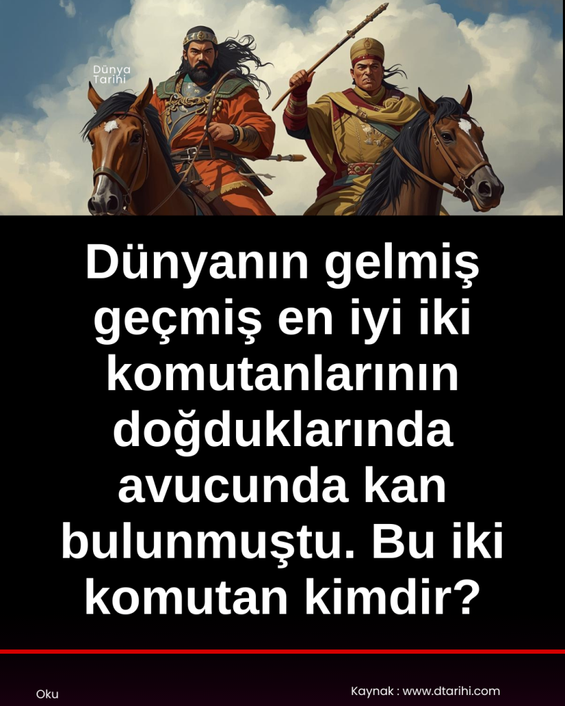 Dünyanın gelmiş geçmiş en iyi iki komutanlarının doğduklarında avucunda kan bulunmuştu. Bu iki komutan kimdir?