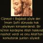 Cüneyd-i Bağdadi şöyle der:  İmam Şafii dünyada hak söyleyen kimselerdendi. Bir mü’min kardeşine Allah hakkında nasihat verdi ve onu Allah’tan korkutarak şunları söyledi: