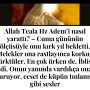 Allah Teala, Hz Adem ile Havva’yı yasak ağaçtan yedikleri için yanından nasıl uzaklaşırdı Çünkü Adem azaba uğrayacağını sanmaktaydı. Başını önüne eğip -‘Af, af!’ dedi. Allah da – 2022-12-16T151702.981