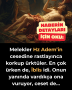 Melekler Hz Adem’in cesedine rastlayınca korkup ürktüler. En çok ürken de, İblis idi. Onun yanında vardıkça ona vuruyor, ceset de…