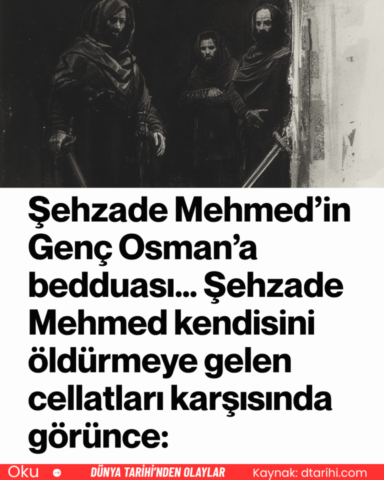 Şehzade Mehmed’in Genç Osman’a bedduası… Şehzade Mehmed kendisini öldürmeye gelen cellatları karşısında görünce: