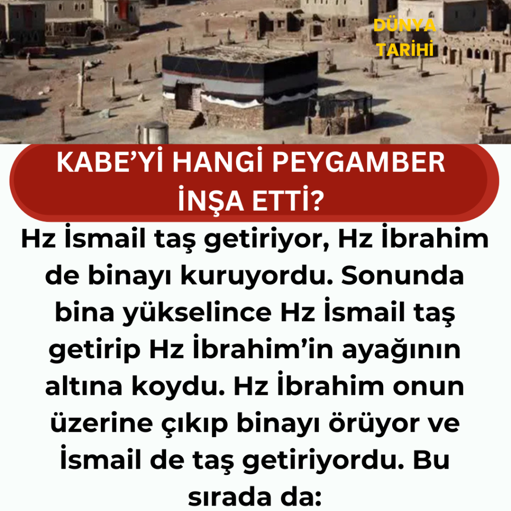 Kabe’yi hangi peygamber inşa etti?