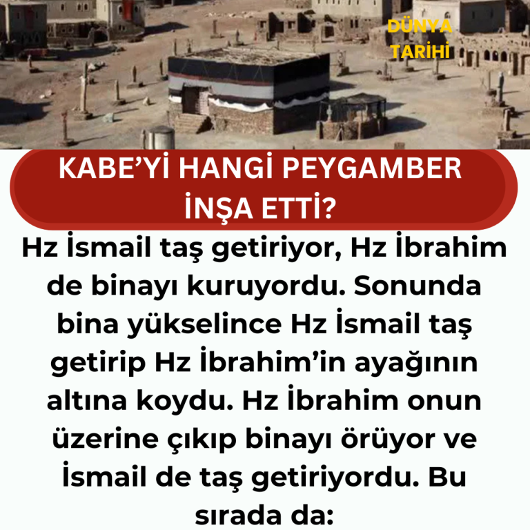 Kabe’yi hangi peygamber inşa etti?
