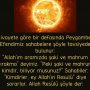Rivayete  göre bir defasında Peygamber Efendimiz  sahabelere şöyle tavsiyede bulunur:  ”Allah’ım aramızda şaki ve mahrum bırakma” deyiniz. ”Peki şaki ve mahrum kimdir, biliyor musunuz?” Sahabiler: ”Kimdirler, ey Allah’ın Resulü” diye sorarlar. Allah Resülü şöyle der: