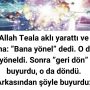 Allah Teala aklı yarattı ve ona: ”Bana yönel” dedi. O da yöneldi. Sonra ”geri dön” buyurdu, o da döndü. Arkasından şöyle buyurdu: