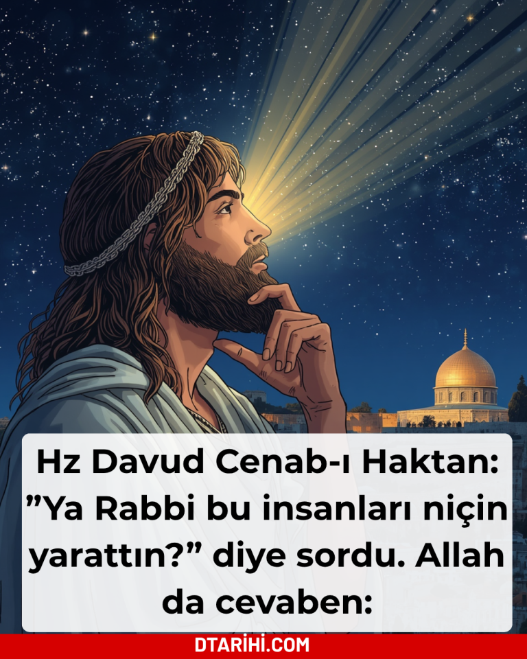 Hz Davud Cenab-ı Haktan: ”Ya Rabbi bu insanları niçin yarattın?” diye sordu. Allah da cevaben: