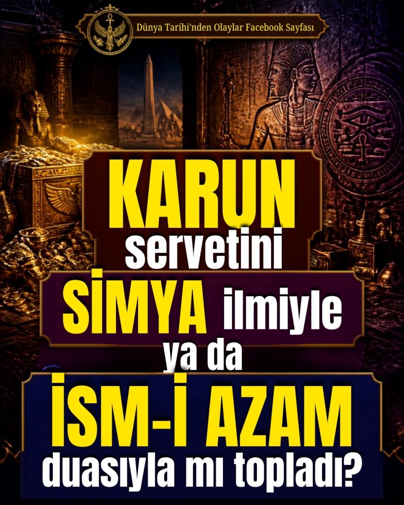 KARUN servetini SİMYA ilmiyle ya da İSM-İ AZAM duasıyla mı topladı?