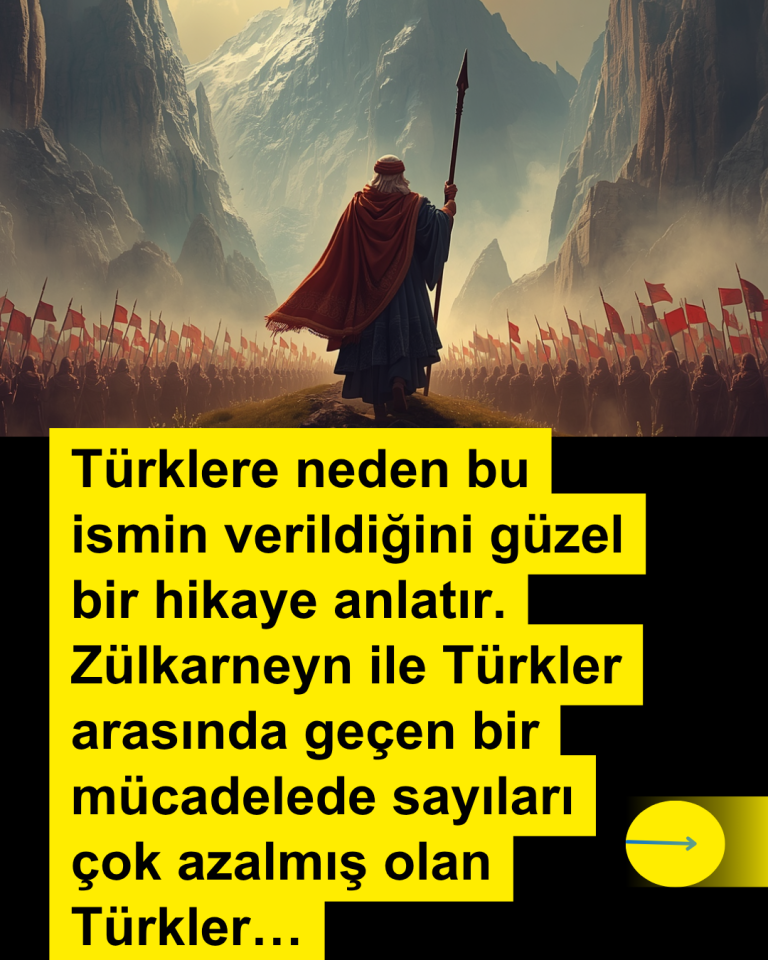 Türklere neden bu ismin verildiğini güzel bir hikaye anlatır. Zülkarneyn ile Türkler arasında geçen bir mücadelede sayıları çok azalmış olan Türkler…