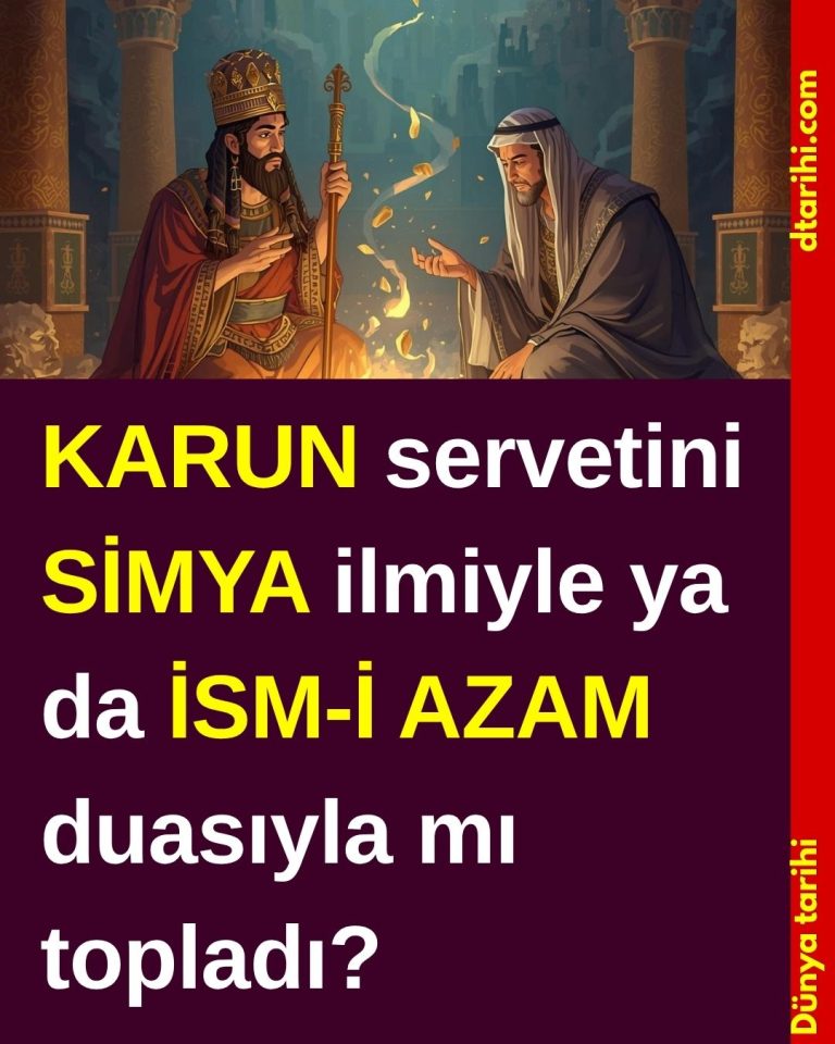 KARUN servetini SİMYA ilmiyle ya da İSM-İ AZAM duasıyla mı topladı?