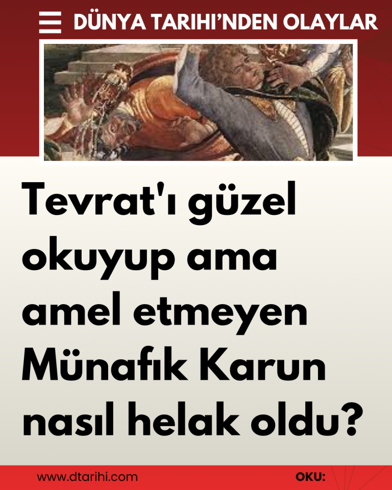 Tevrat’ı güzel okuyup ama amel etmeyen Münafık Karun nasıl helak oldu?