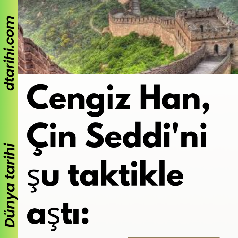 Cengiz Han, Çin Seddi’ni şu taktikle aştı: