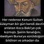 Her nedense Kanuni Sultan Süleyman bir gün kendi devrini anlatan Koca Baki’ye çok kızmıştı. Şairin fenalığını, ebediyen Bursa’ya sürüldüğünü bildiren ve arkadan da: