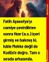 Fatih Ayasofya’yı camiye çevirdikten sonra Hızır (a.s.) içeri girmiş ve bakmış ki, kıble Mekke değil de Kudüs’e doğru. Tam o sırada arkasında,