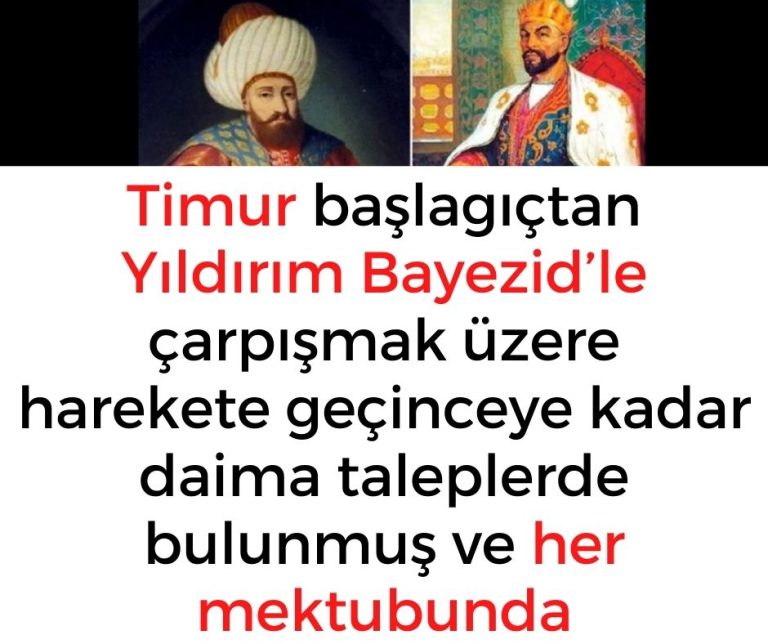 Timur başlagıçtan Yıldırım Bayezid’le çarpışmak üzere harekete geçinceye kadar daima taleplerde bulunmuş ve her mektubunda