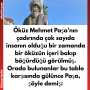 Öküz Mehmet Paşa’nın çadırında çok sayıda insanın olduğu bir zamanda bir öküzün içeri bakıp böğürdüğü görülmüş.  Orada bulunanlar bu tablo karşısında gülünce Paşa, şöyle demiş:
