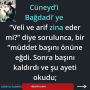 Bir gün Hz Hızır, Kanuni Sultan Süleyman’a uğrar ve O’na şöyle der (18)