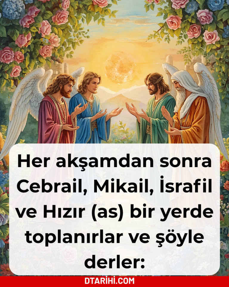 Her akşamdan sonra Cebrail, Mikail, İsrafil ve Hızır (as) bir yerde toplanırlar ve şöyle derler: