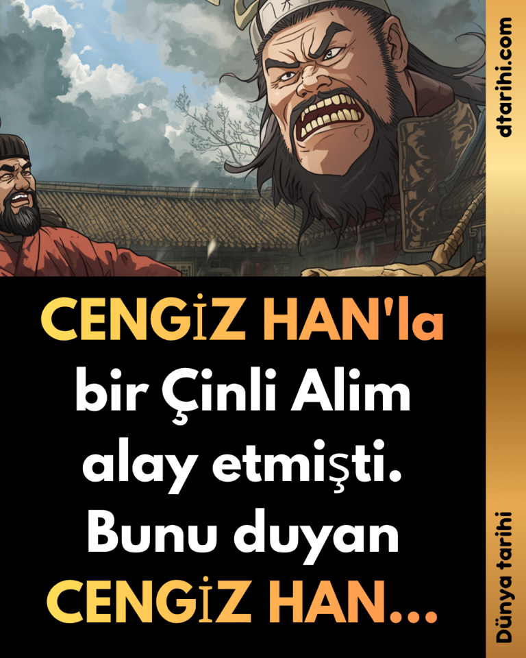 CENGİZ HAN’la bir Çinli Alim alay etmişti. Bunu duyan CENGİZ HAN…