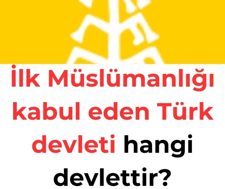 İlk Müslümanlığı kabul eden Türk devleti hangi devlettir?