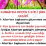 Kuran’da geçen 5 gizli şirk (ortaklık) çeşidi