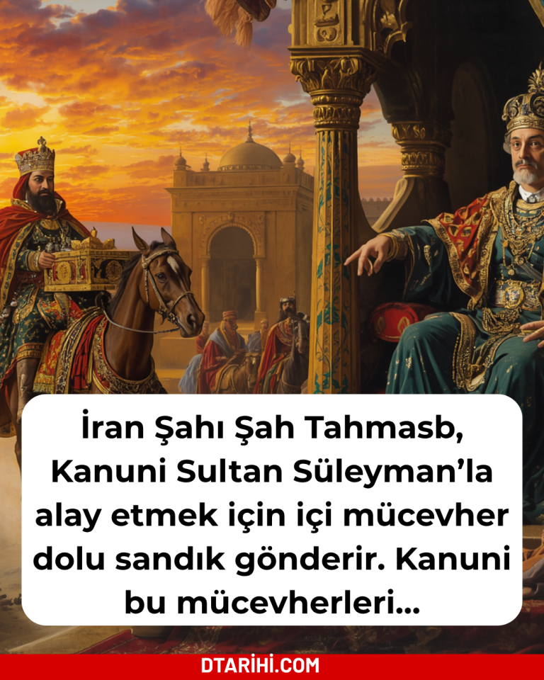 İran Şahı Şah Tahmasb, Kanuni Sultan Süleyman’la alay etmek için içi mücevher dolu sandık gönderir. Kanuni bu mücevherleri…