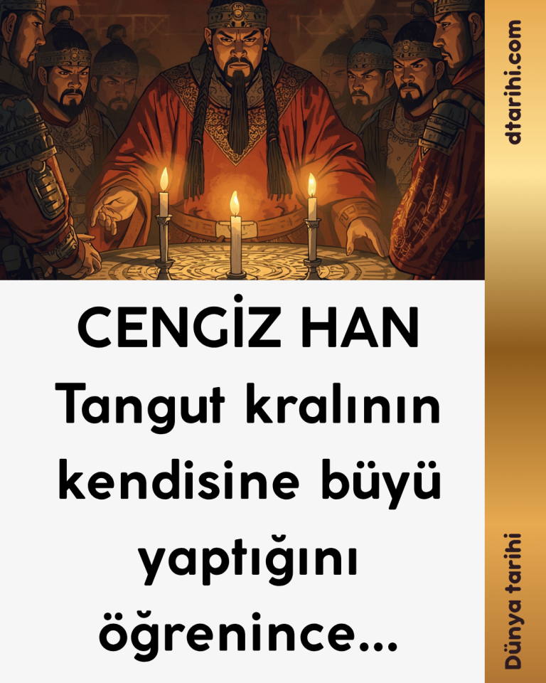 CENGİZ HAN Tangut kralının kendisine büyü yaptığını öğrenince…