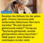 İbrahim bin Edhem Hz, bir şehre gelir. Oranın tanınmış salih zatlarından Süleyman Havvas’a sorarlar: ”Bu zatı ziyarete gitmeyecek misin?” Cevap şu: ”Şeytanla görüşmek, onunla görüşmekten daha hayırlıdır.” Halk şaşırır. Ama Hazret şu muhteşem cevabı verir: