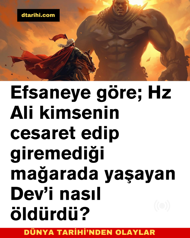 Efsaneye göre; Hz Ali kimsenin cesaret edip giremediği mağarada yaşayan Dev’i nasıl öldürdü?
